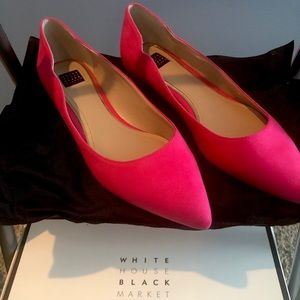 White House Black Market Bellamy Flats Sari Pink